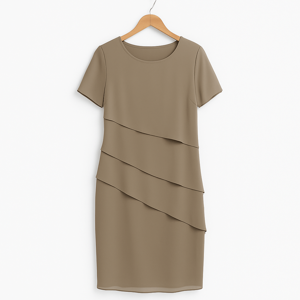 Daria Gestuftes Chiffonkleid