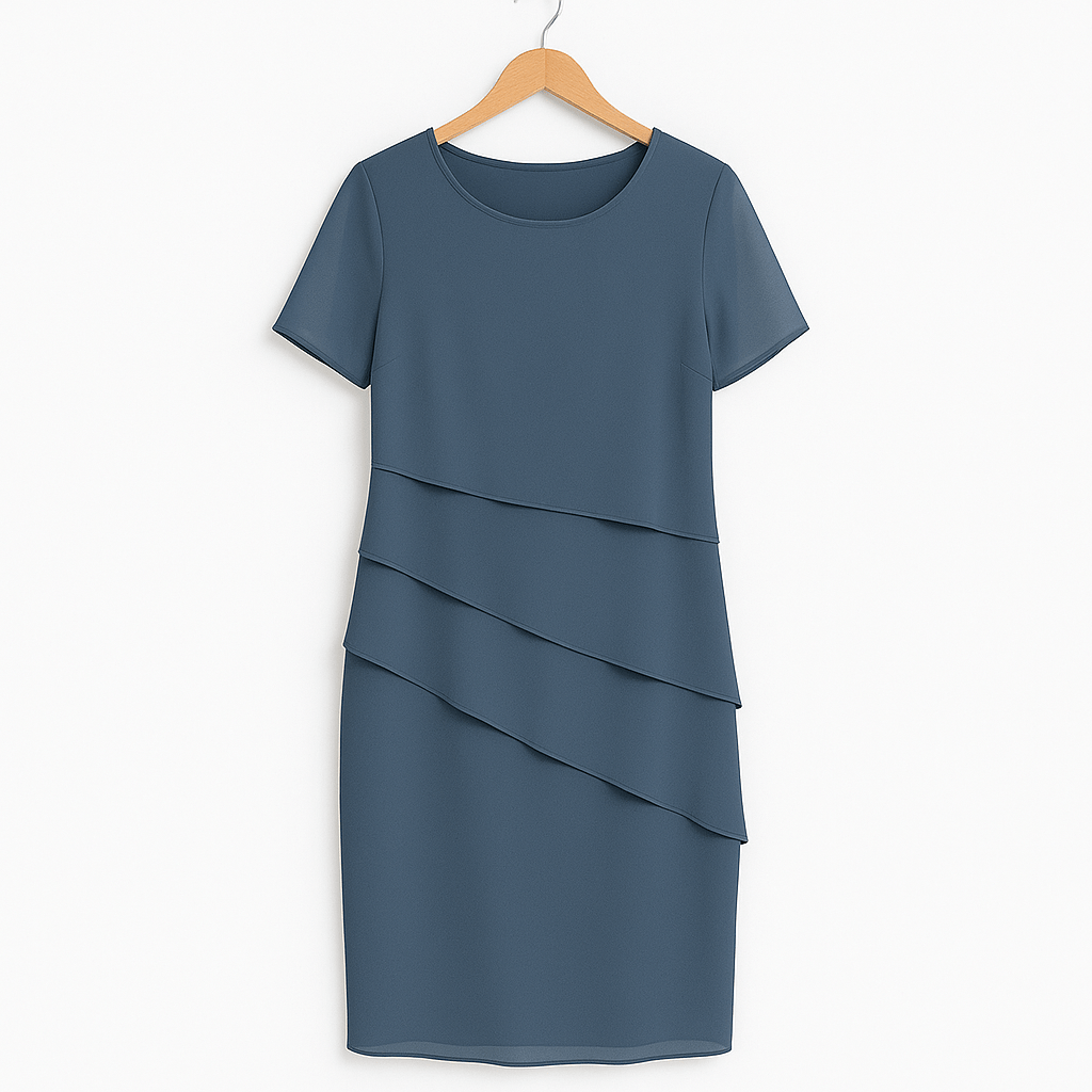Daria Gestuftes Chiffonkleid