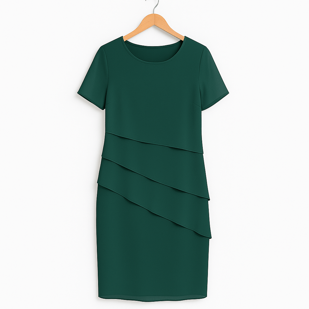 Daria Gestuftes Chiffonkleid