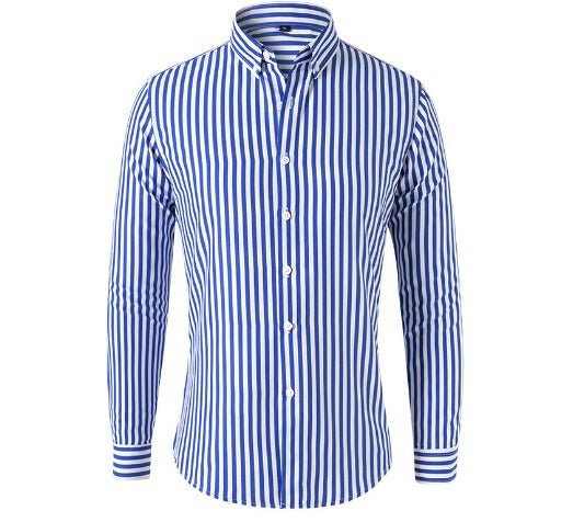 Klaus - Gestreiftes Hemd - Hemden - Blau - Müller Mode