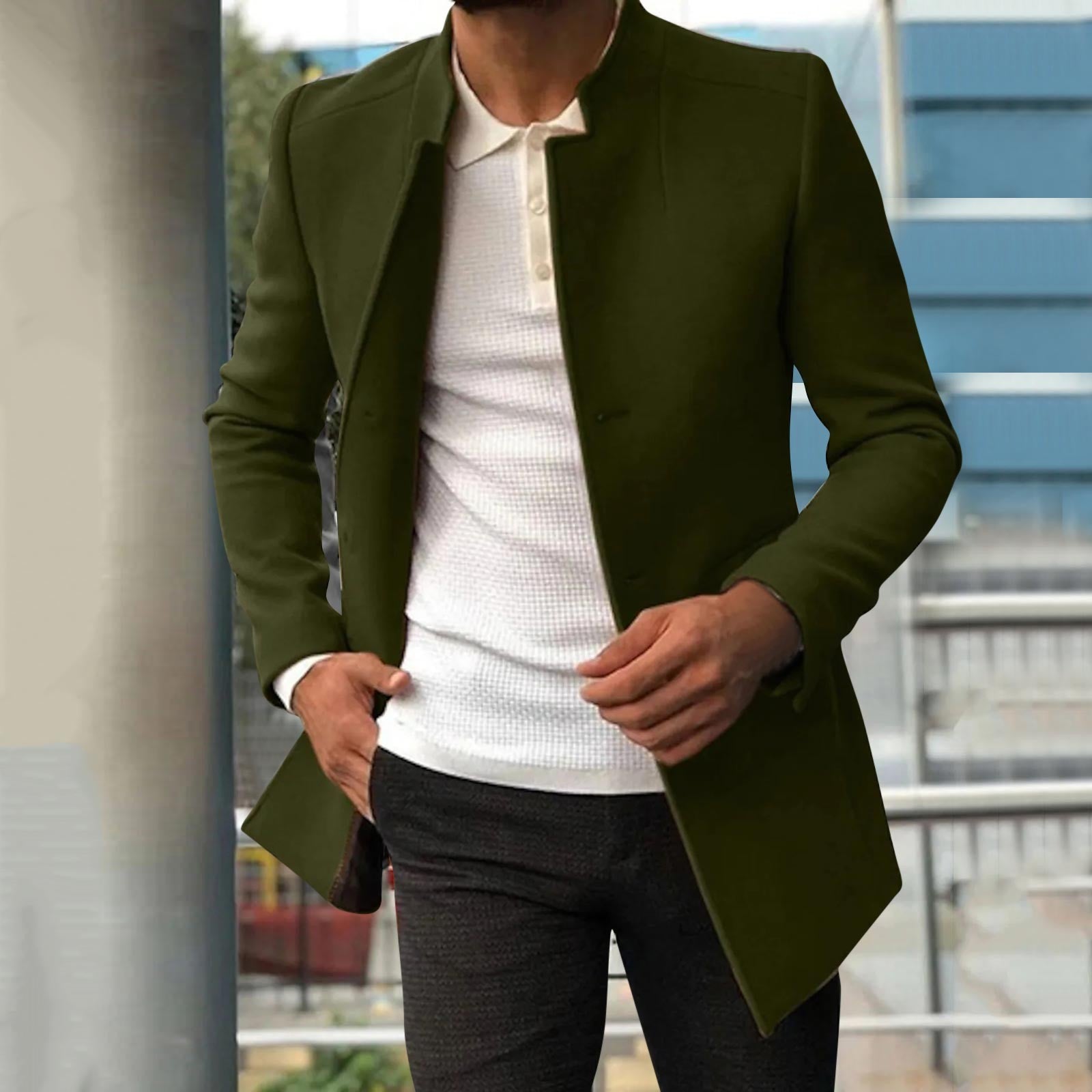 Larson - Stilvolle Jacke - Mantel - Winterjacken - Dunkelgrün - Müller Mode