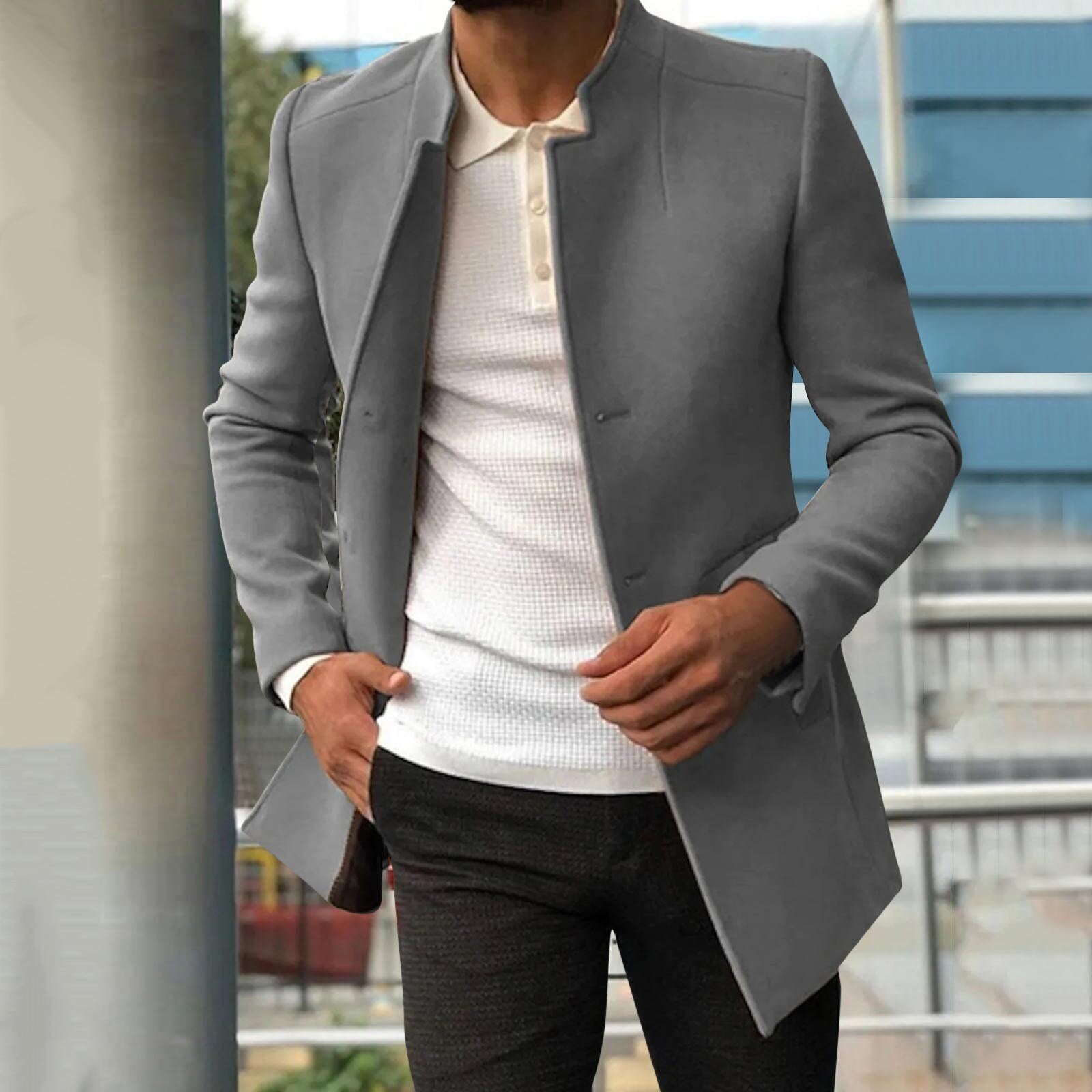 Larson - Stilvolle Jacke - Mantel - Winterjacken - Grau - Müller Mode