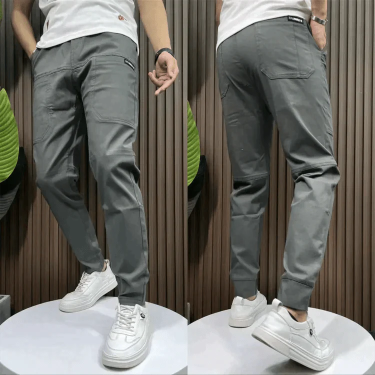 Mads - Cargohose - Stretchhose - Cargohosen - Grau - Müller Mode