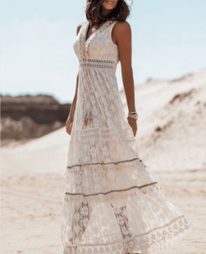 Paige Boho-Spitzenkleid